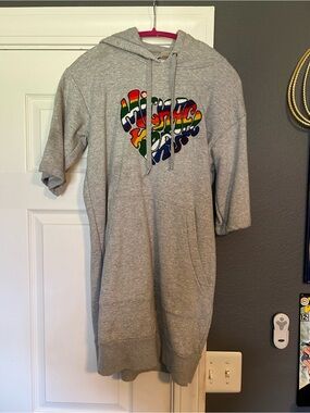 Michael Kors Heather Gray Hoodie with Drawstring